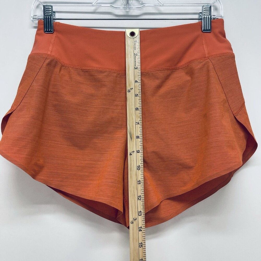 Athleta Shorts Size XS Women’s Space Dye Orange Run With It Textured 3.5’’ - Picture 4 of 10